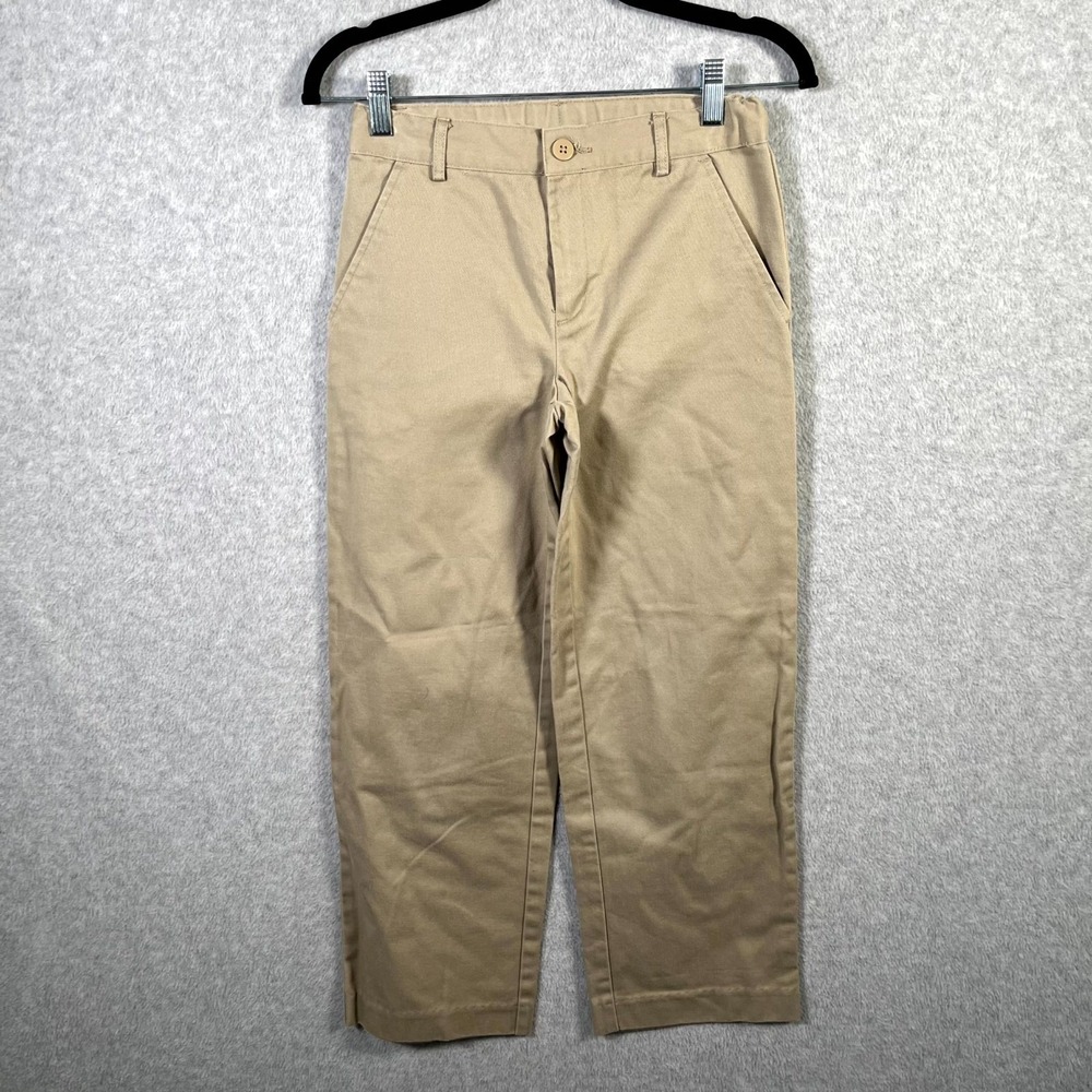 Austin Trading Co. Chino Pants Women 12 Beige‎ Cotton Slash Pockets Flat Front